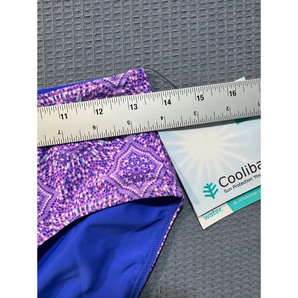 Coolibar Swim Bottom Womens XS Purple Mosaic UPF 50+ 03301-596-51